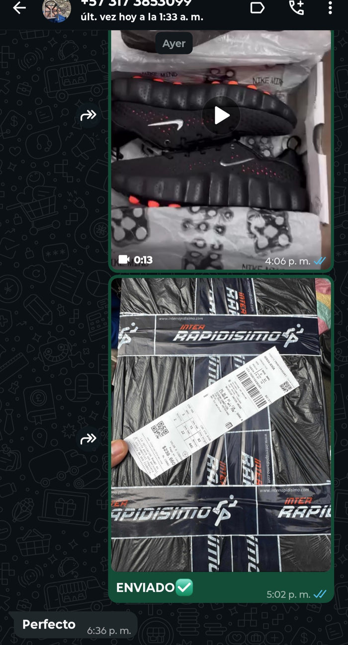 Captura de pedido entregado